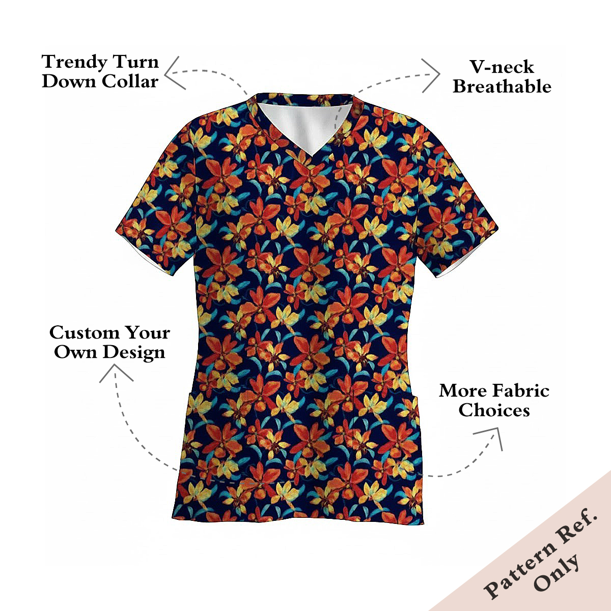 Custom Women's V-Neck Short-Sleeve T-Shirt - China Textile Manufacturer
