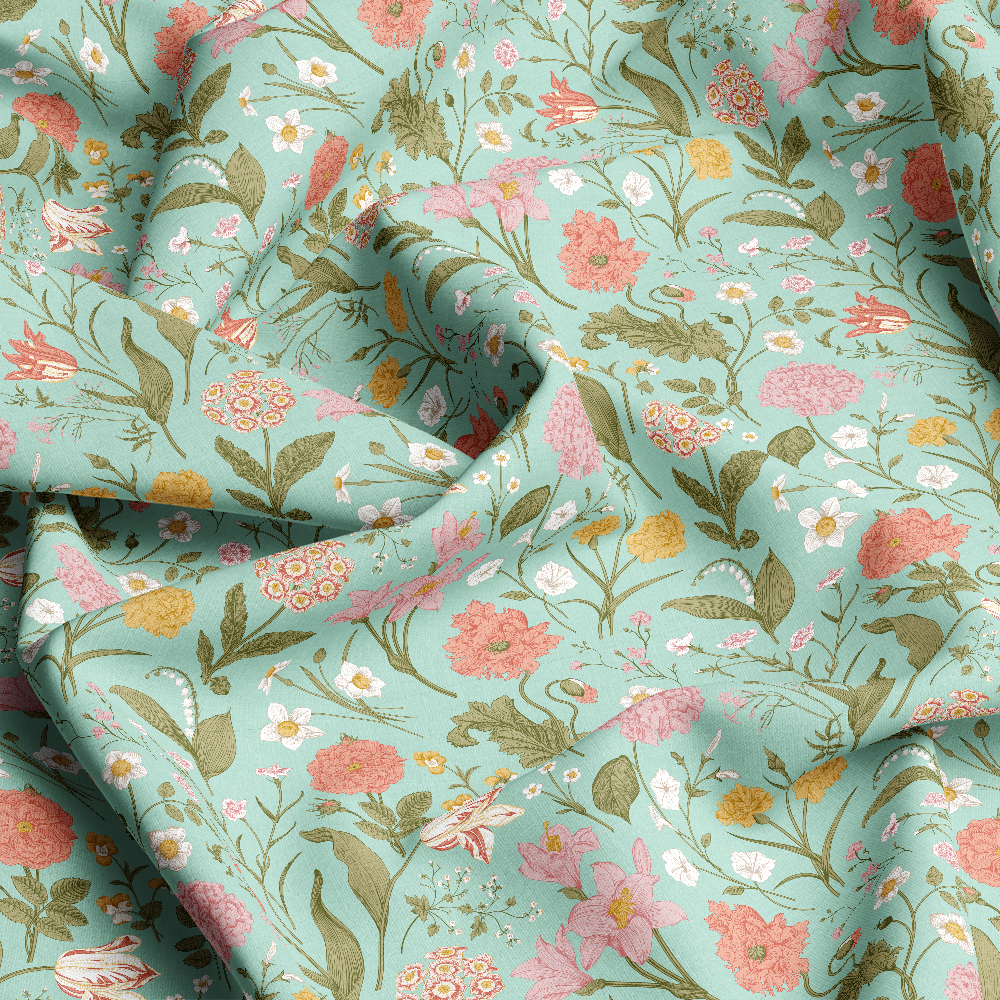 Shabby Chic Classic Floral Seamless Pattern
