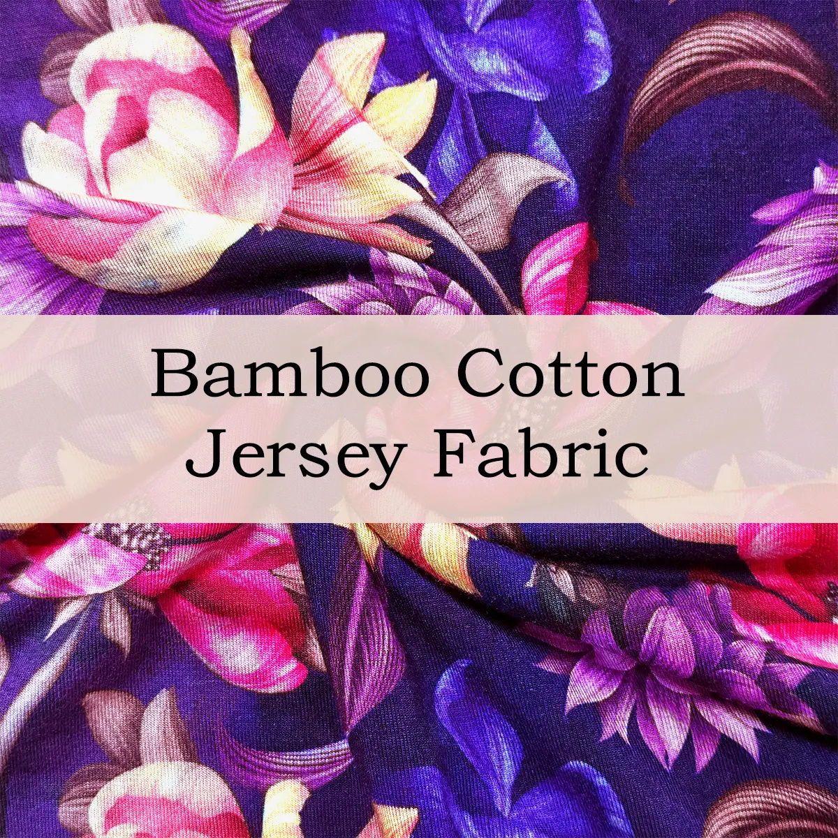 yancy--Custom Printed Bamboo Cotton Jersey Fabric | Soft & Stretchy Digital Print Knit Fabric